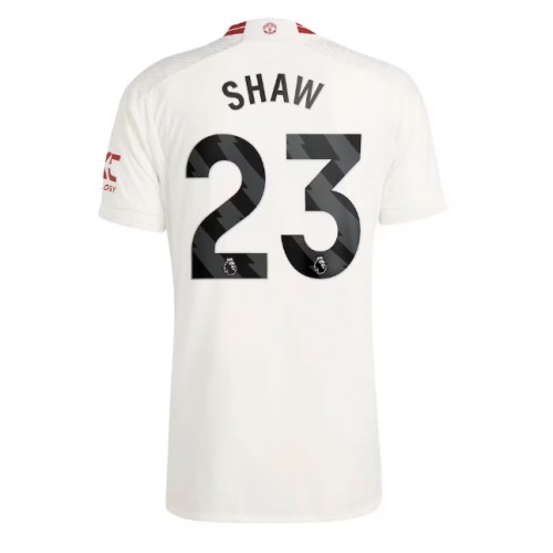 Dres Manchester United Luke Shaw #23 Rezervni 2023-24 Kratak Rukav